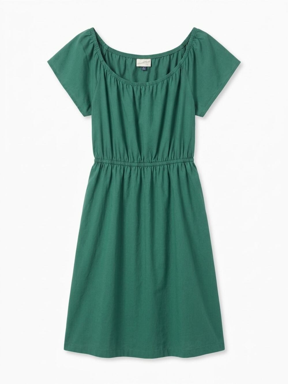 Universal Thread Green Short Sleeve Cutout Cotton Midi Dress Size L GUC